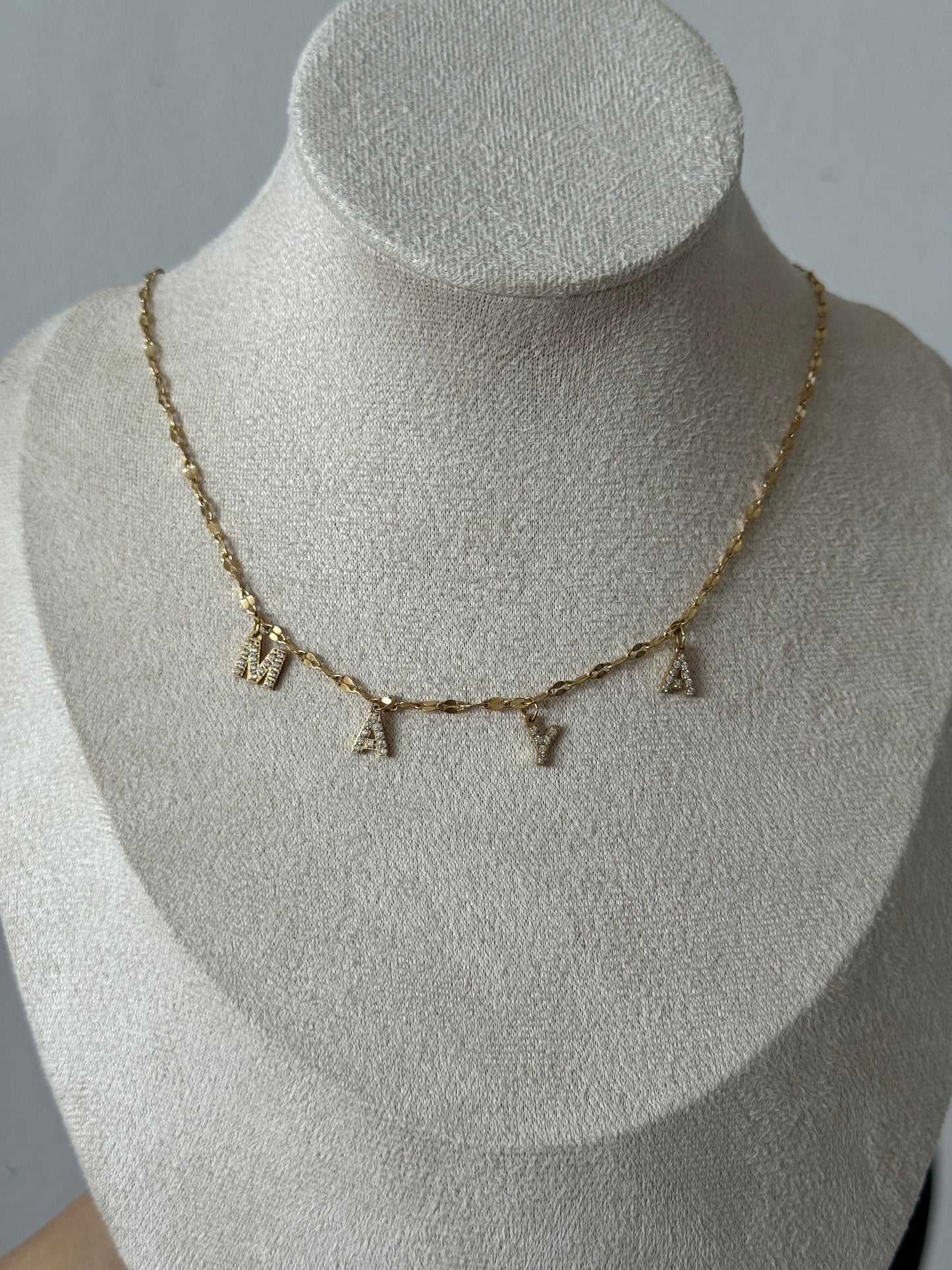 Collier AVEC STRASS personnalisable