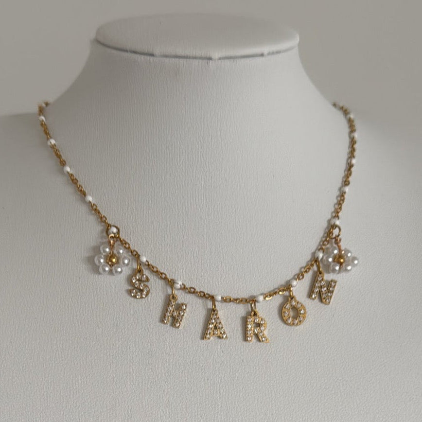 Collier « ARIEL » personnalisable AVEC ET SANS STRASS (Copie)