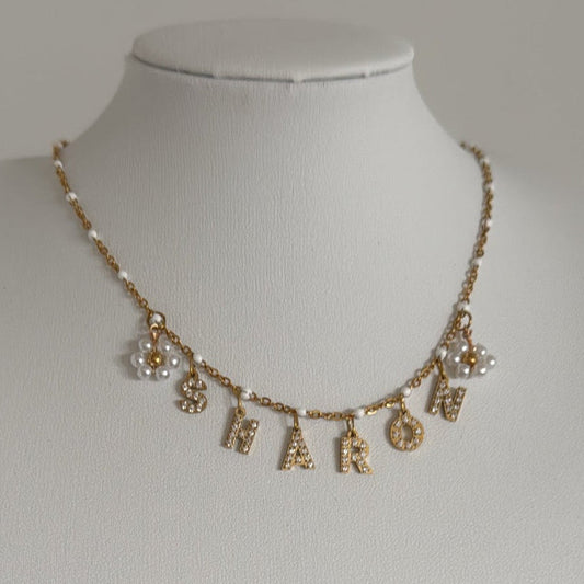 Collier « ARIEL » personnalisable AVEC ET SANS STRASS