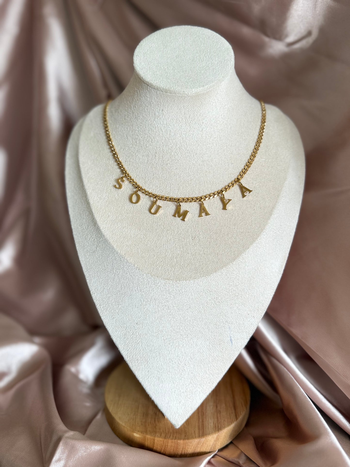 Collier SANS STRASS personnalisable