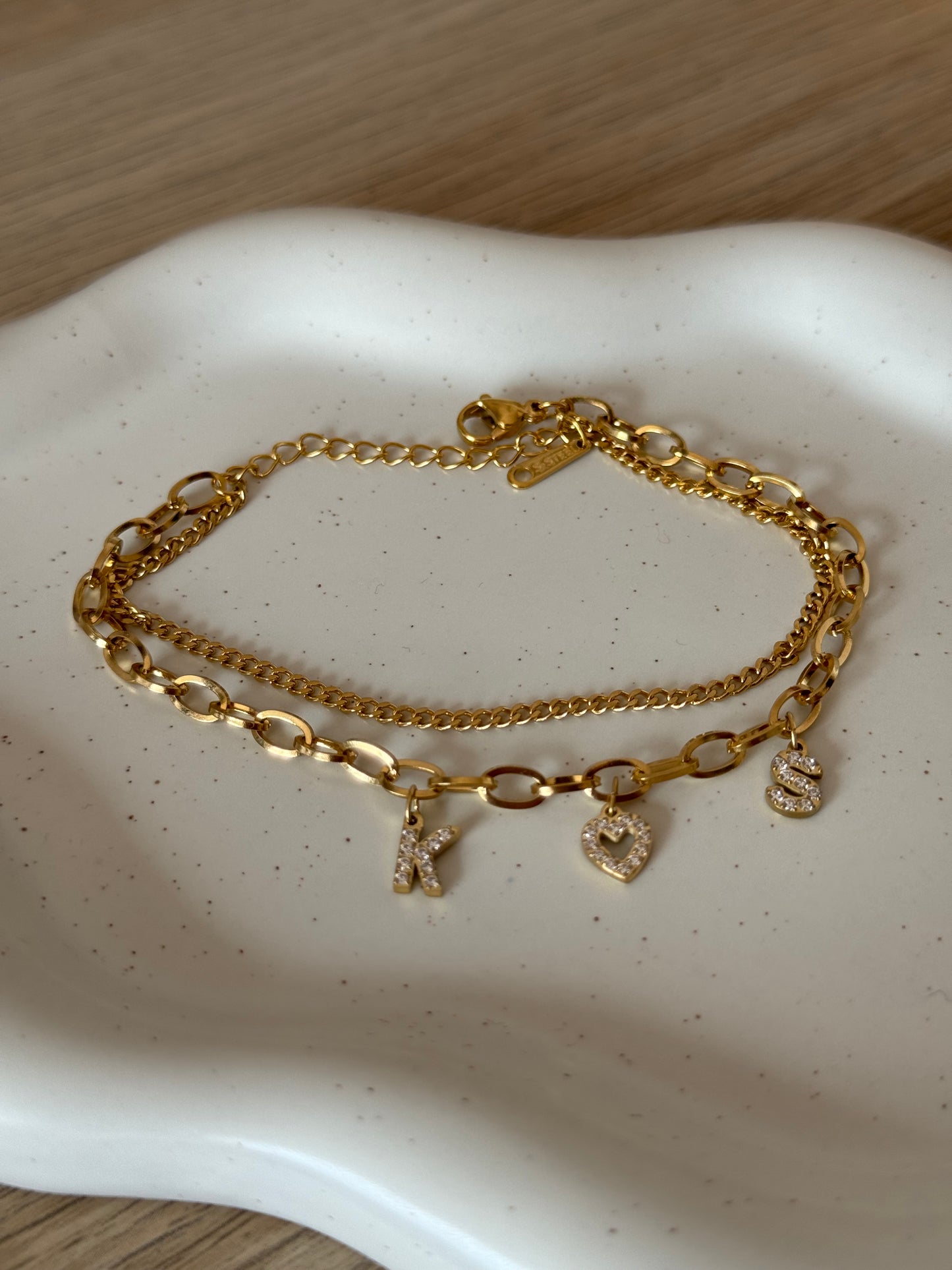 Bracelet double chaînes