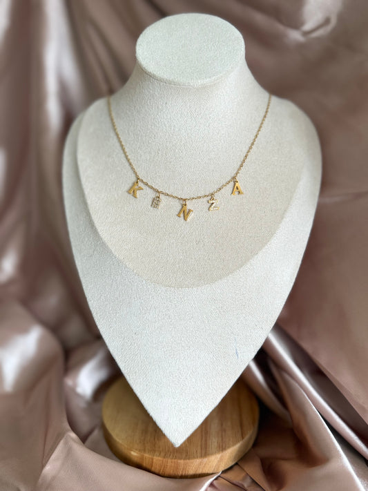 Collier « MÉLANGE AVEC ET SANS STRASS »personnalisable