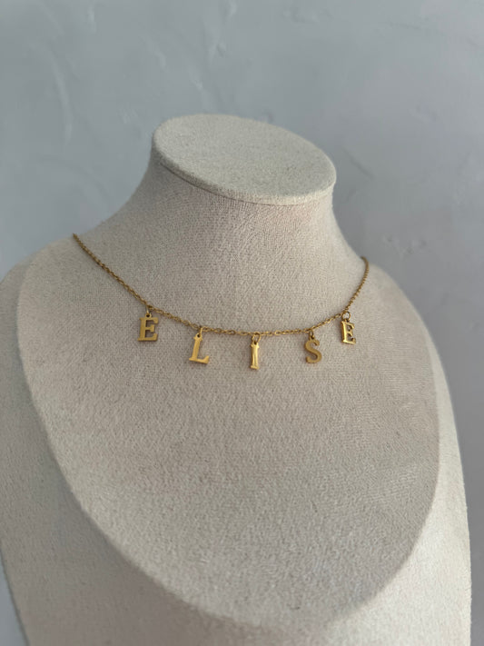 Collier SANS STRASS personnalisable