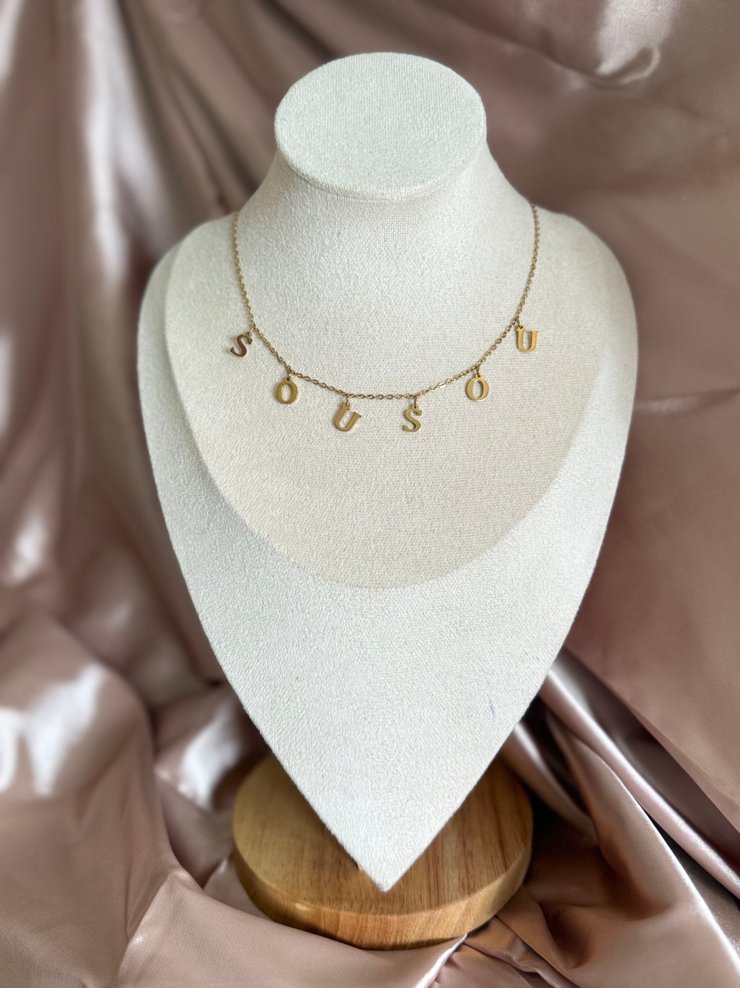 Collier SANS STRASS personnalisable