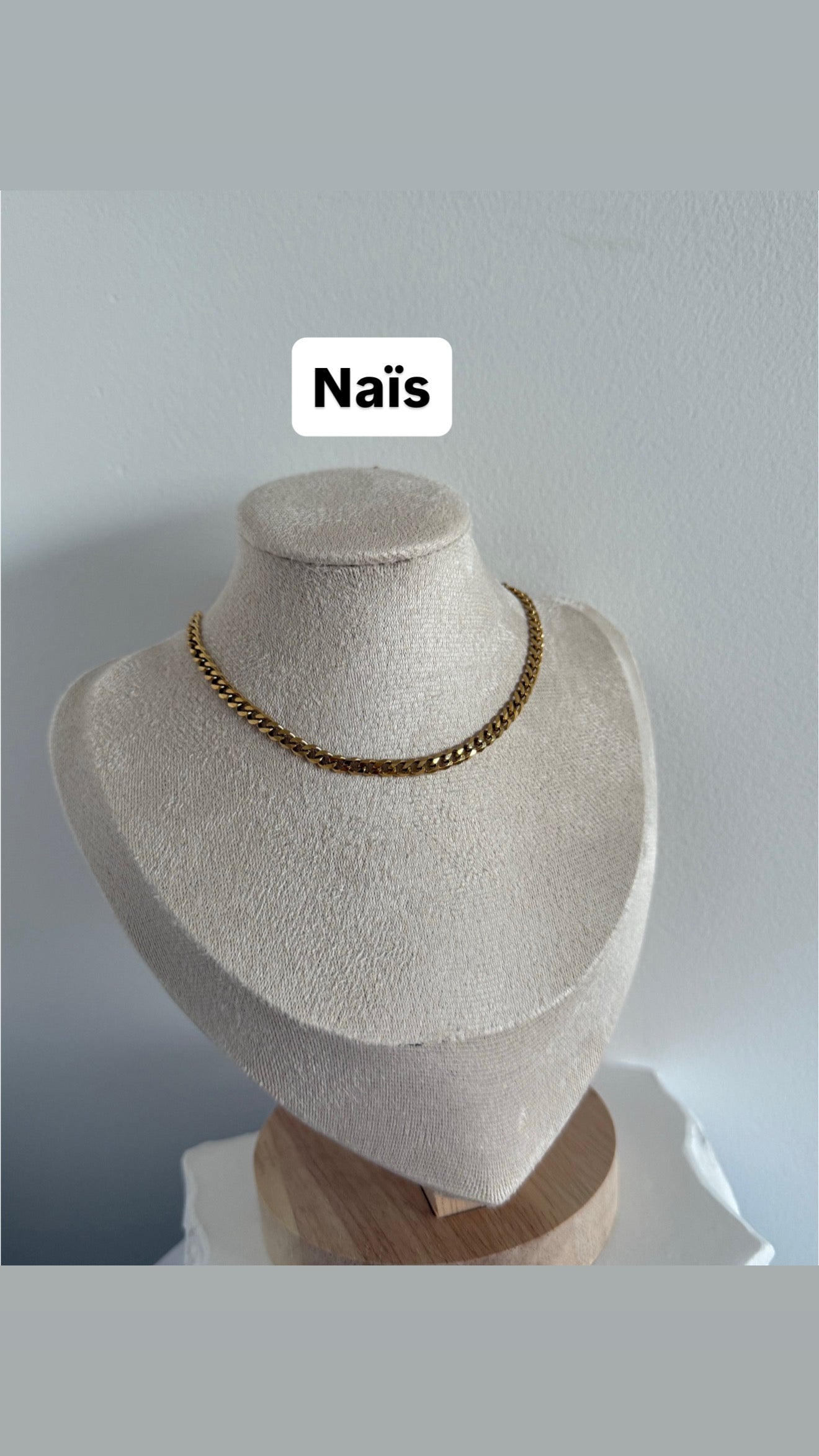 Collier SANS STRASS personnalisable