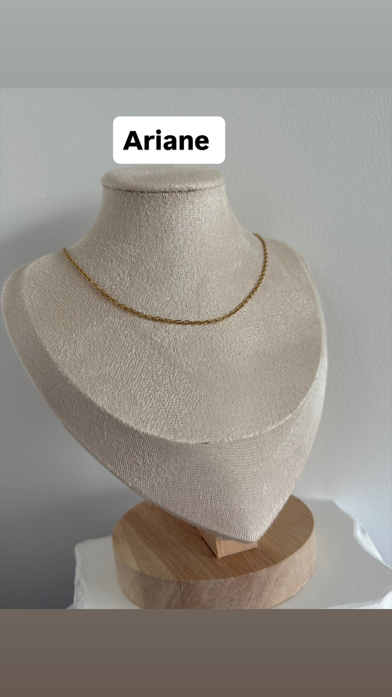 Collier SANS STRASS personnalisable