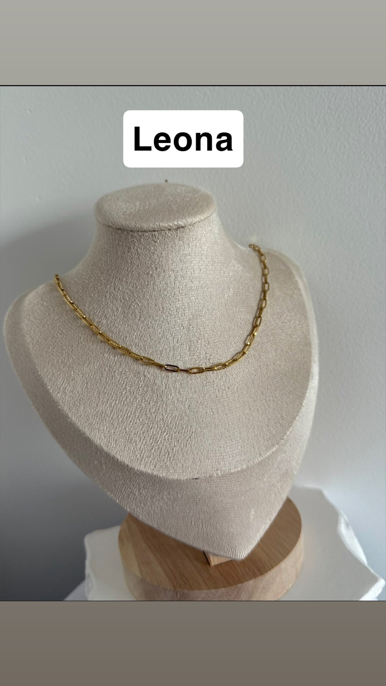 Collier SANS STRASS personnalisable